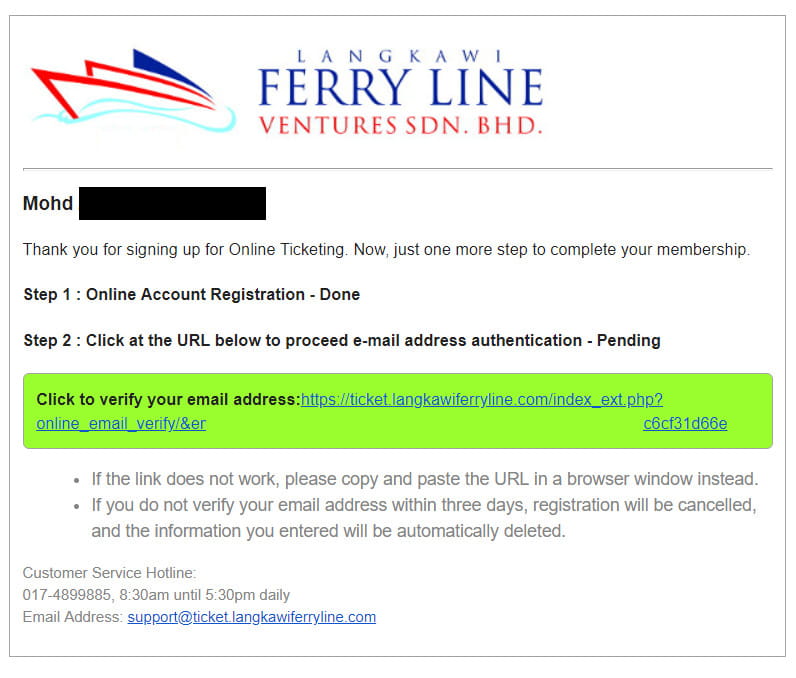 cara beli tiket feri ke pulau langkawi