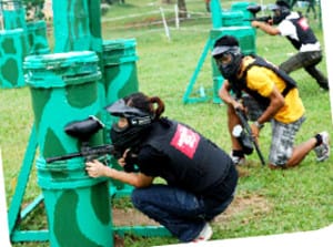 aktiviti melaka paint ball