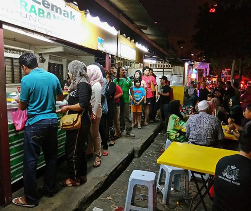 kampung baru kuala lumpur makan malam