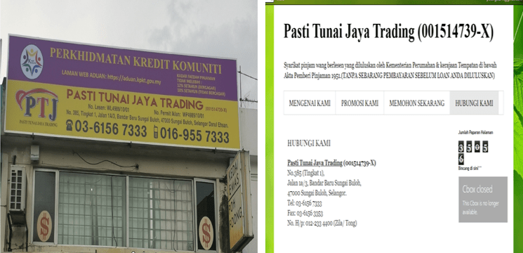 Pinjaman Wang Berlesen Sungai BulohÂ