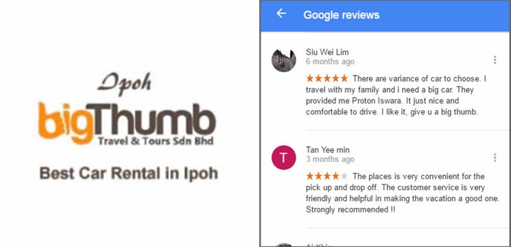 Big Thumb Rent a Car Ventures - Ipoh