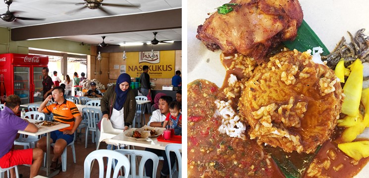 street food kuala lumpur Nasi Kukus Farni
