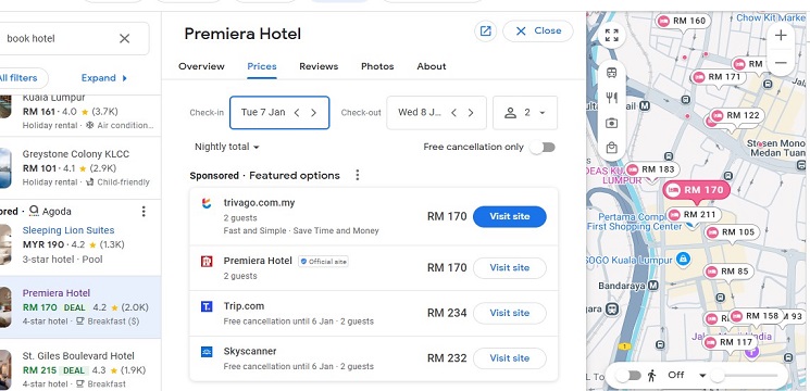 Cara Tempah Hotel Murah dengan Membandingkan Harga di Beberapa Platform